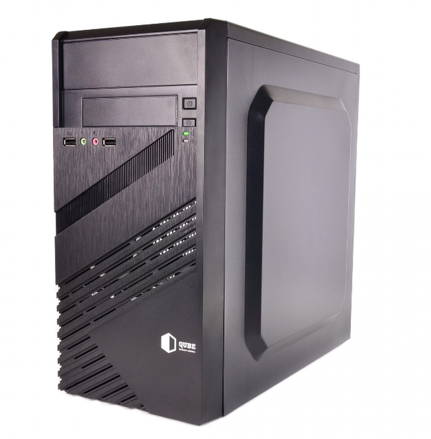 Компьютер QUBE QB05M Tower / Intel Celeron G4900 (2 ядра по 3.1 GHz) / 8 GB DDR4 (2666 MHz) / 120 GB SSD / 400W / H310 - изображение 4