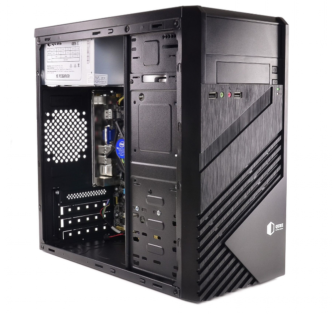 Компьютер QUBE QB05M Tower / Intel Celeron G4900 (2 ядра по 3.1 GHz) / 8 GB DDR4 (2666 MHz) / 120 GB SSD / 400W / H310 - изображение 5