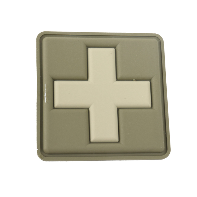 Патч из пластизоля "Медицинский крест" олива - изображение 1