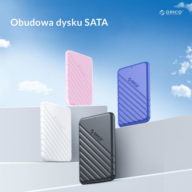 Kieszeń zewnętrzna Orico 2.5" USB-C 3.1 6Gbps Czarna (25PW1-C3-BK-EP) - obraz 11
