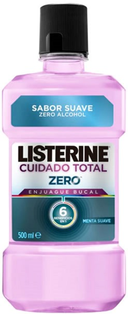 Ополіскувач для порожнини рота для відбілювання зубів Listerine Total Care Zero Alcohol Mouthwash 500 ml (3574661276144) - зображення 1