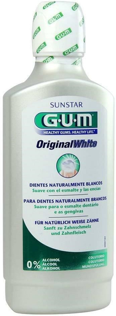 Ополіскувач для порожнини рота для відбілювання зубів Sunstar Gum Original White 500 ml Mouthwash (70942303699) - зображення 1