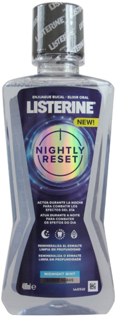 Ополіскувач для порожнини рота діє протягом ночі Listerine Nightly Reset Mouthwash 400ml (3574661401126) - зображення 1