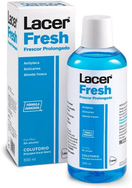 Ополіскувач для порожнини рота Lacer Fresh Mouthwash 500 ml (8470003429702) - зображення 1