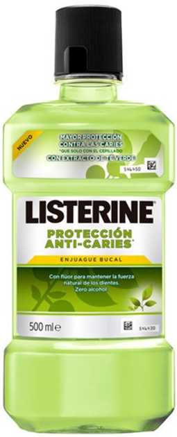 Ополіскувач для порожнини рота Listerine Protection Against Cavities Mouthwash 500 ml (3574661337203) - зображення 1
