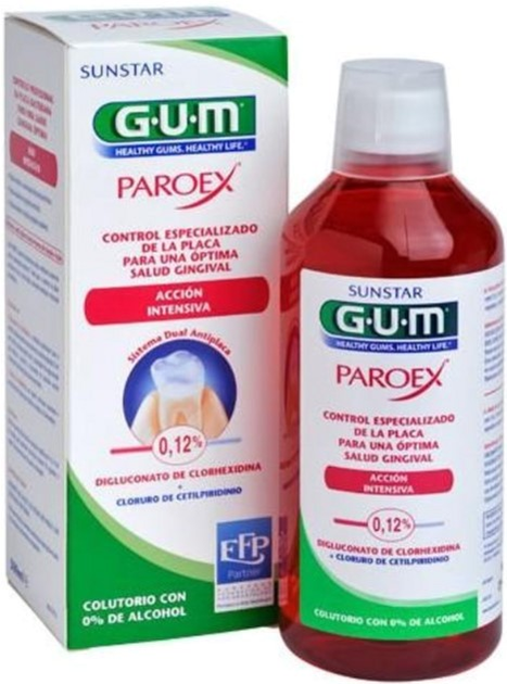Ополіскувач для порожнини рота при пародонтиті Gum Paroex Mouthwash 500 ml (70942302296) - зображення 1