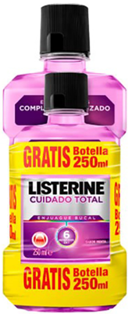 Zestaw płynów do płukania ust Listerine Total Care Mouthwash 500 ml + 250 ml (3574661118420) - obraz 1