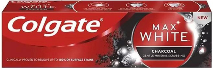 Зубна паста Colgate Max White Charcoal Whitening Toothpaste 75 ml (8718951249950) - зображення 1