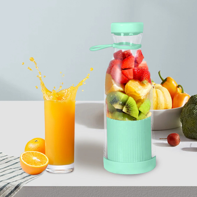 Портативный блендер бутылка для смузи FRESH JUICE Бирюзовый – фото ...