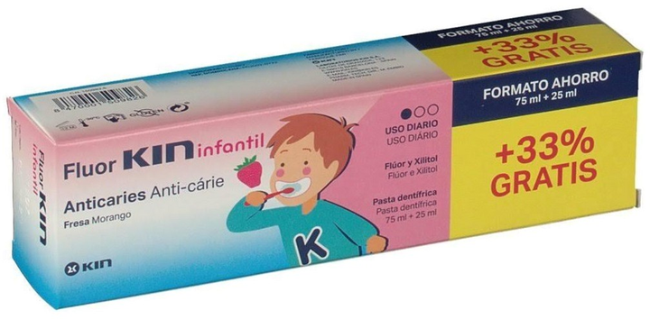 Pasta do zębów Kin Children's Travel Brush Toothpaste 100 ml (8470001509826) - obraz 1