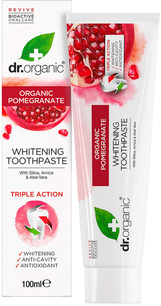 Pasta do zębów Dr. Organic Pomegranate Toothpaste 100 ml (5060176670723) - obraz 1