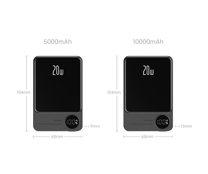 УМБ CYKE Q9 5000 mAh PD 20W MagSafe Wireless Powerbank Зелений - Фото 6 УМБ CYKE Q9 5000 mAh PD 20W MagSafe Wireless Powerbank Зелений - зображення 6