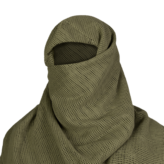 Маскировочный шарф-сетка тактический полевой шарф для силовых структур KOMBAT 7023 Олива (OR.M_535) - изображение 1