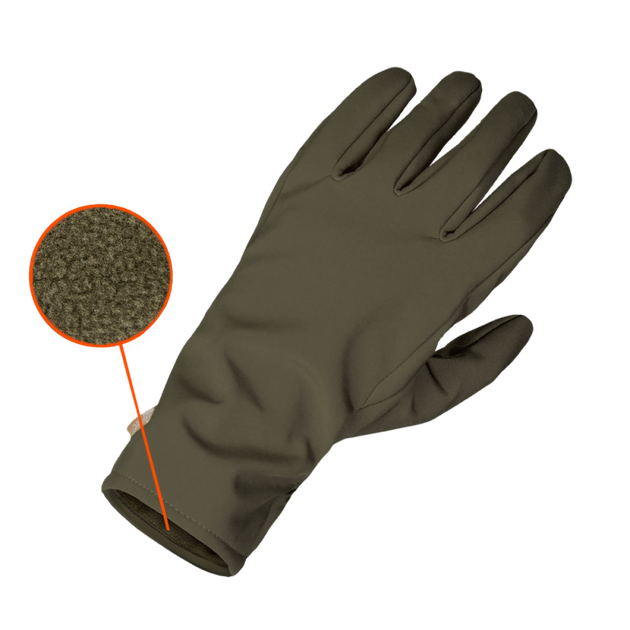 Перчатки тактические полевые универсальные рукавицы для охотников и силовых структур M Олива (OR.M_814) - изображение 2