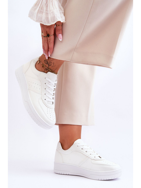 Sneakersy damskie z eko skóry Feel It 36 Białe (5905677123005) - obraz 3