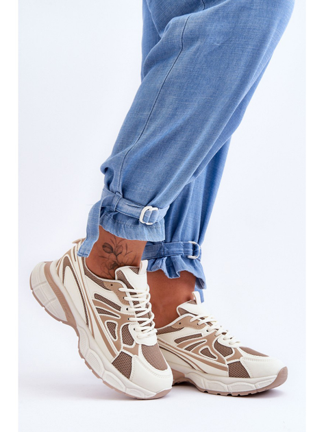 Buty sportowe damskie Emare 38 Beżowe (5905677438154) - obraz 5