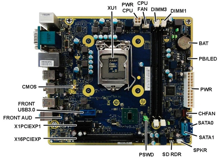 Motherboard Hp Prodesk 400 G3 Memory Upgrade Graphics Card Ms 7a02
