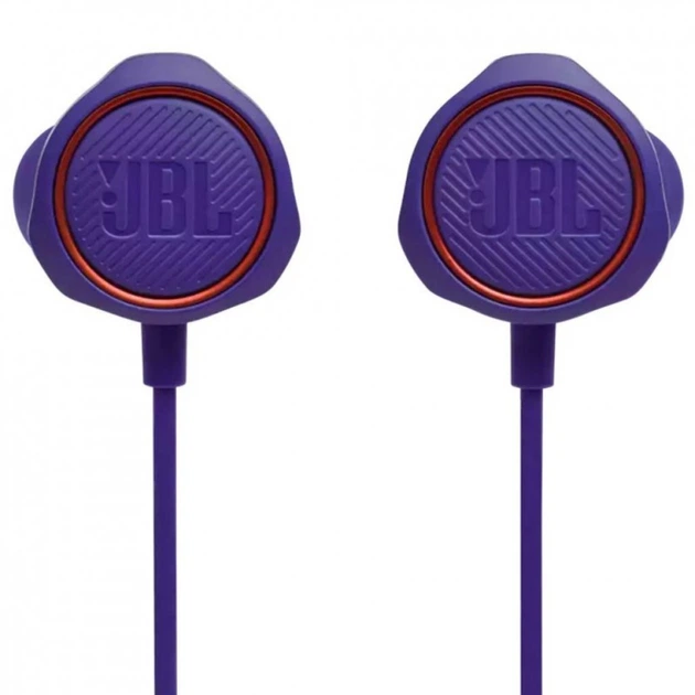 Наушники проводные вакуумные с микрофоном JBL Quantum 50 Purple (JBLQUANTUM50PUR), для геймеров, 20 Гц-20 кГц, регулятор громкости, ответ на звонок - Фото 3 Наушники проводные вакуумные с микрофоном JBL Quantum 50 Purple (JBLQUANTUM50PUR), для геймеров, 20 Гц-20 кГц, регулятор громкости, ответ на звонок - изображение 3