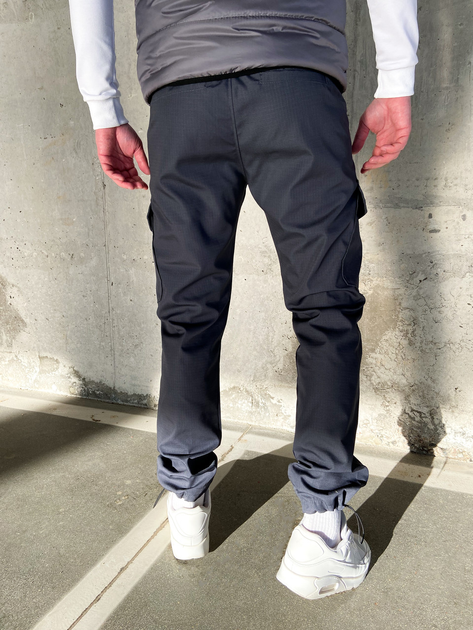 Мужские тактические штаны Карго весенние серые S - изображение 2