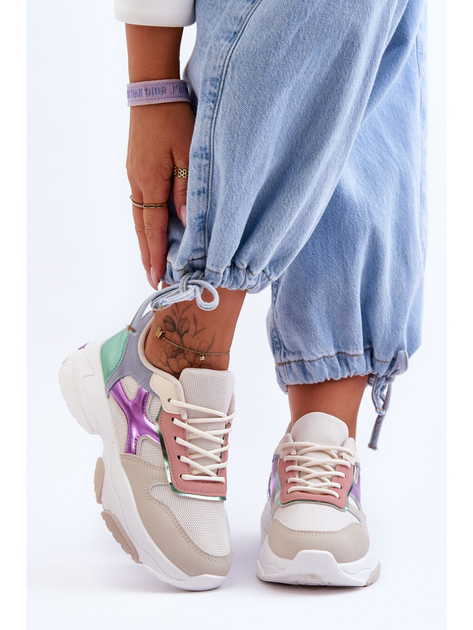 Buty sportowe damskie Cortes 38 Beżowy/Zielony (5905677424065) - obraz 5