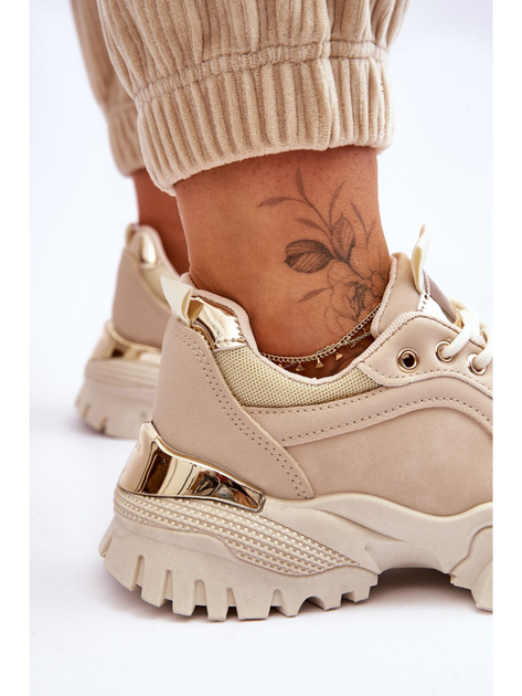 Sneakersy damskie Need It 40 Beżowe (5905677117806) - obraz 7