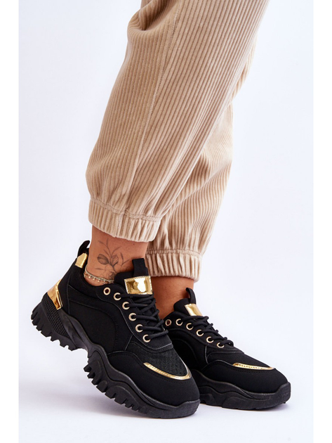 Sneakersy damskie Need It 37 Czarne (5905677117714) - obraz 4