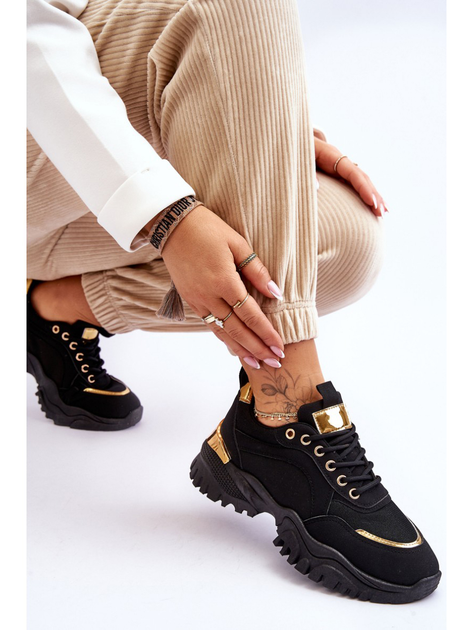 Sneakersy damskie Need It 37 Czarne (5905677117714) - obraz 6