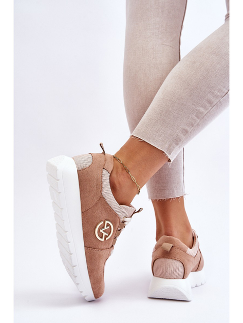 Sneakersy damskie na pltaformie Vinceza Aisha 36 Beżowe (3078367046600) - obraz 7