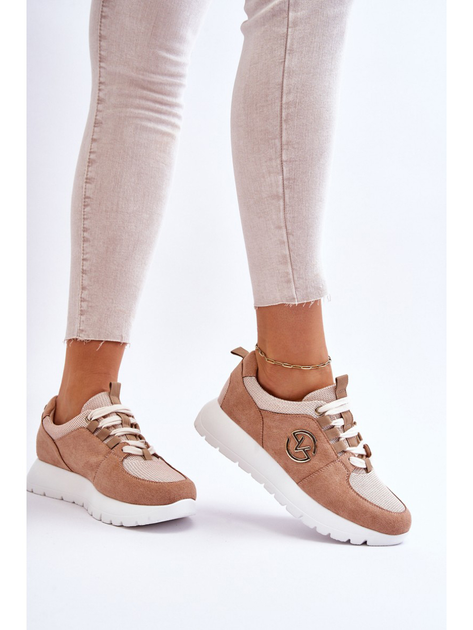 Sneakersy damskie na pltaformie do kostki Vinceza Aisha 37 Beżowe (3074857482873) - obraz 4