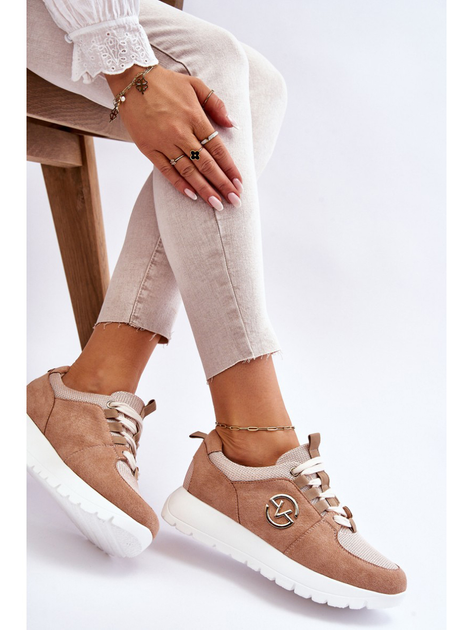 Sneakersy damskie na pltaformie do kostki Vinceza Aisha 37 Beżowe (3074857482873) - obraz 8