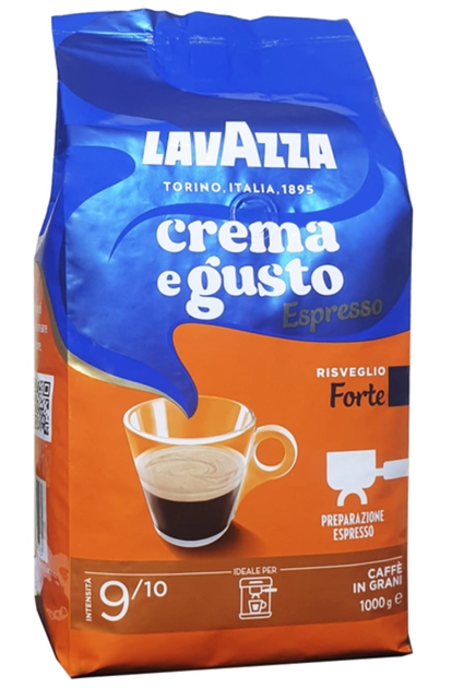 Кофе зерновой Lavazza Crema e Gusto Forte Espresso 1 кг - Фото 1 Кофе зерновой Lavazza Crema e Gusto Forte Espresso 1 кг - изображение 1