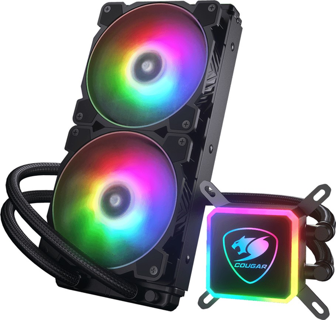 Система водяного охолодження Cougar Aqua ARGB 240 AiO Liquid Cooling + remote control (CGR-AQUA RGB 240) - зображення 4