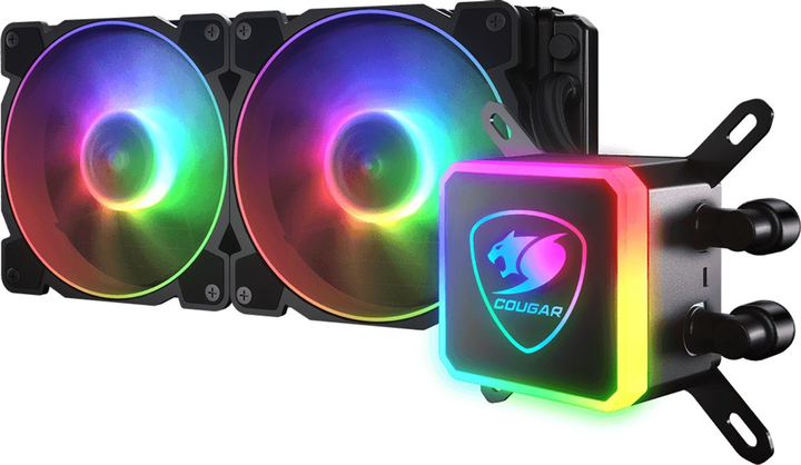 Układ chłodzenia wodnego Cougar Aqua ARGB 280 AiO Liquid Cooling + remote control (CGR-AQUA RGB 280) - obraz 3