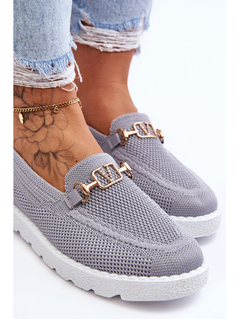 Жіночі сліпони Alena 41 Сірі (5905677410556) - зображення 6