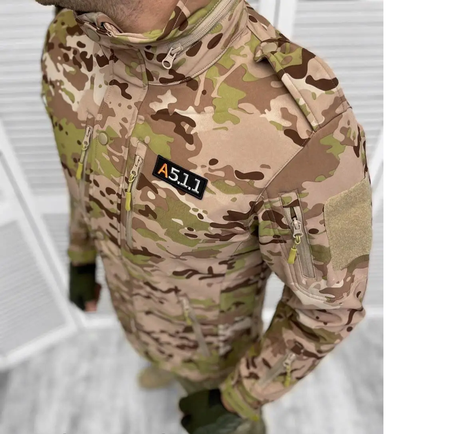 Тактическая кофта боевая военная для ВСУ 5.11 Tactical размер S цвет Мультикам - изображение 2