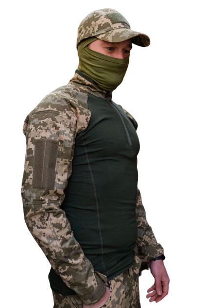 Тактическая рубашка ubacs армейская боевая военная для ВСУ размер S цвет Пиксель - изображение 1