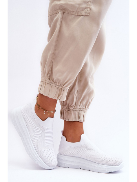 Damskie slip-ony Ferive 40 Białe (5905677139440) - obraz 4