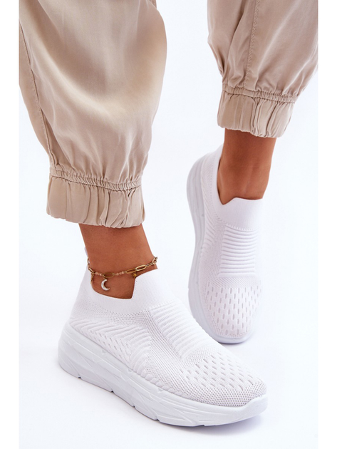 Damskie slip-ony Ferive 40 Białe (5905677139440) - obraz 6