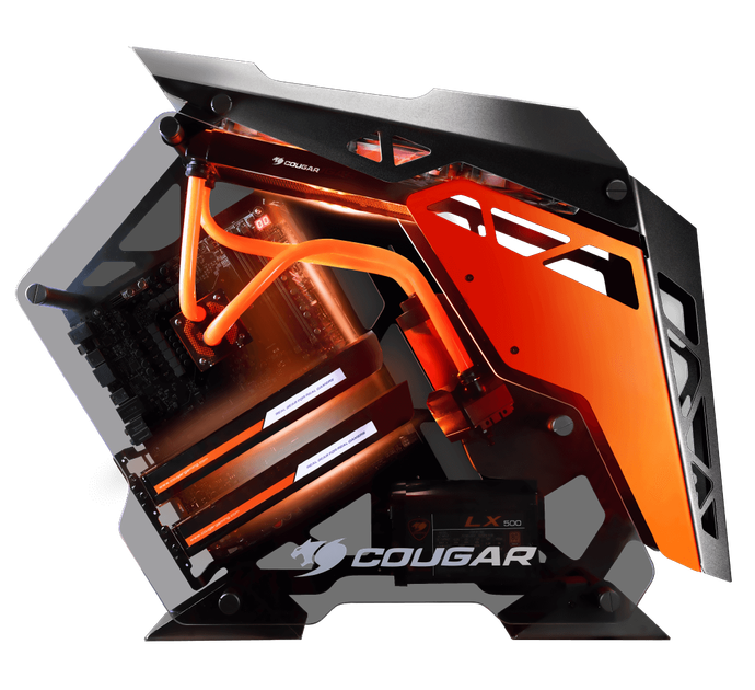 Корпус Cougar Conquer Black/Orange (CGR-5LMRO) - зображення 7