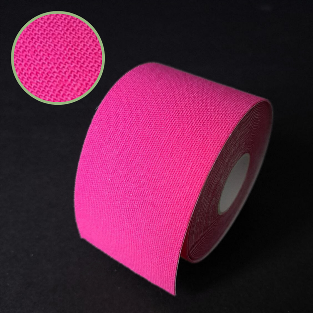 Пластир для тейпування коліна спини шиї Кінезіо тейп тейпова стрічка 5 см х 5 м ROX Рожевий (BC-5503-5) - зображення 2