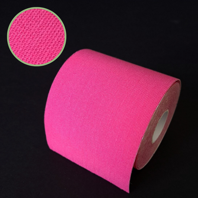 Кінезіо тейп пластир для тейпування тіла тейп стрічка для спини шиї 7,5 см х 5 м Kinesio tape ROX Рожевий (BC-5503-7_5) - зображення 2