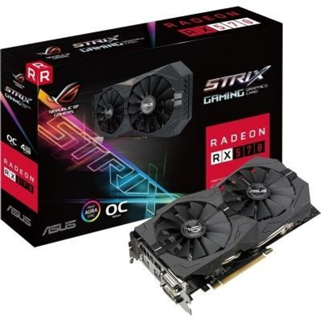 Видеокарта AMD Radeon RX 570 4GB Asus StriX Gaming OC – фото, отзывы ...