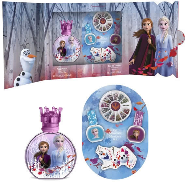 Zestaw dla dzieci Disney Frozen II Woda perfumowana 100 ml + 2 lakiery + ozdoba do paznokci (8411114085869) - obraz 2