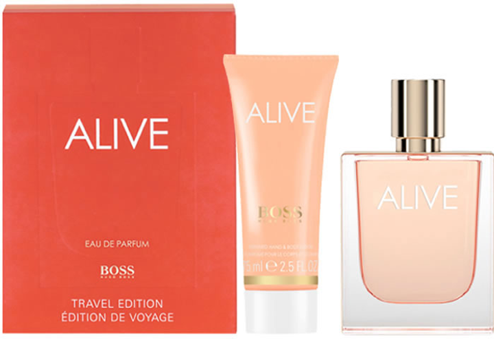Набір Hugo Boss Boss Alive Eau De Perfume Spray 80 мл + Лосьйон для тіла 75 мл (3614228834100) - зображення 1