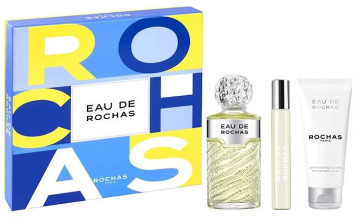 Zestaw damski Eau De Rochas Żel pod przysznic 100 ml + Balsam do ciała 100 ml + Woda toaletowa damska 100 ml (3386460140522) - obraz 1