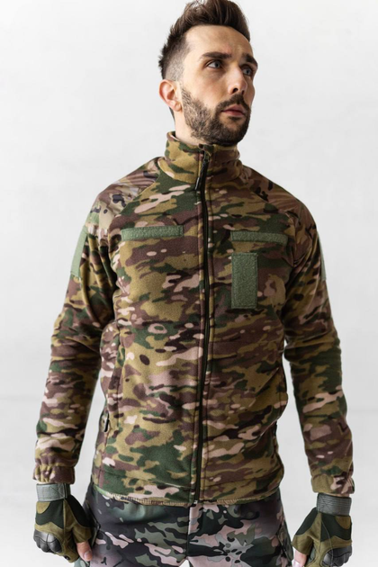 Куртка флисовая LOGOS с Soft Shell плечами и рукавами мультикам ХL - изображение 1
