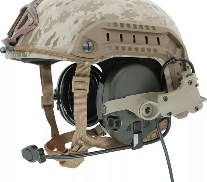 Кріплення активних навушників MSA Sordin SD-ACH-25G Coyote на шолом Койот чебурашка ARC - зображення 1
