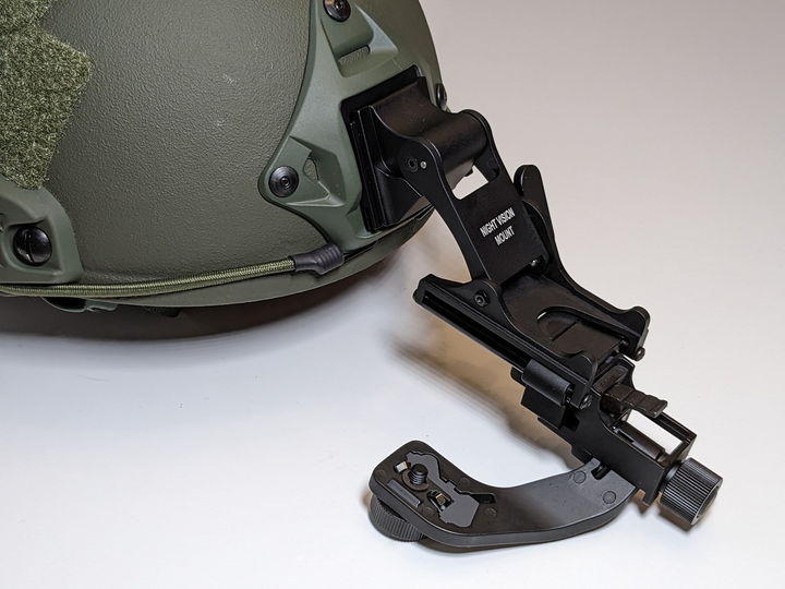 Крепление для ПНВ на шлем комплект NVG Rhino Mount + J-Arm PVS 14 Mil-Spec Black - изображение 2