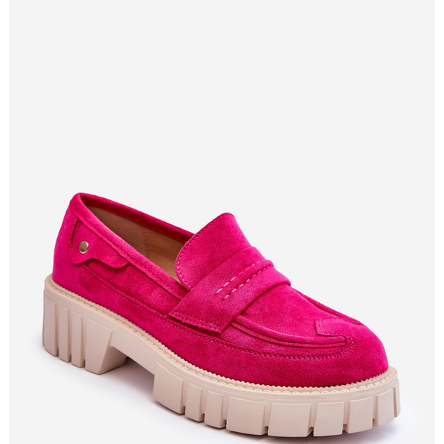 Loafersy damskie na grubej podeszwie Fiorell 41 Fuksja (5905677407006) - obraz 5