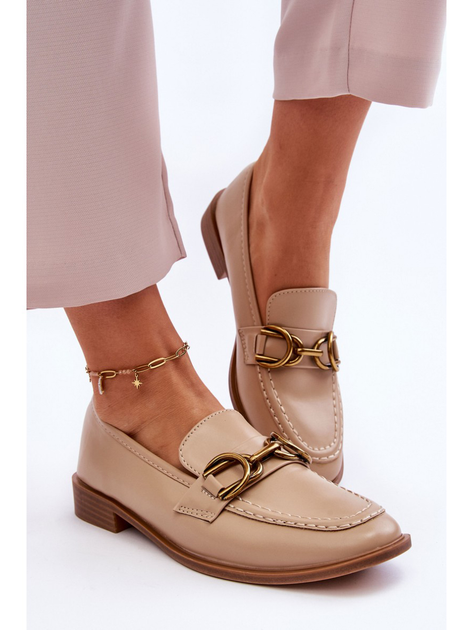 Loafersy damskie Lorien 40 Beżowe (5905677136159) - obraz 3
